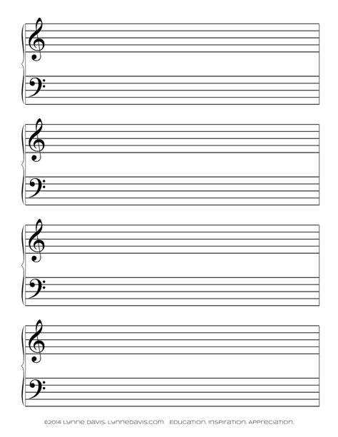 Free Printable Staff Paper For Piano Get What You Need For Free