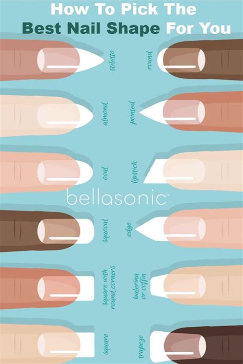 how to pick the best nail shape for you uñas de colores formas de uñas de acrílico cómo dar
