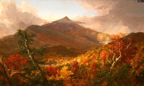 View Of Schroon Mountain Essex County Ny After A Storm Painting By