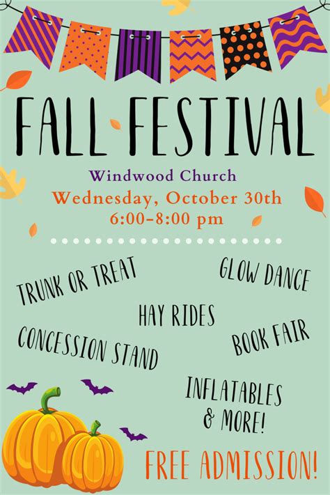 Fall Festival Trunk Or Treat — Signup Sheet