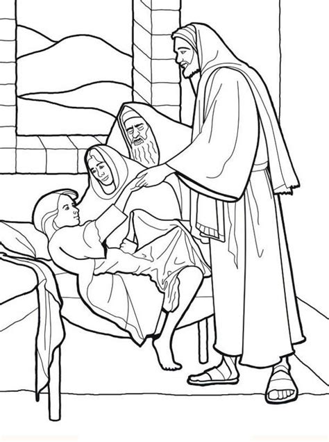 Some of the coloring page names are bible coloring bible coloring preschool coloring jairus daughter, coloring young people in the bible jairus daughter, jesus heals jairus daughter in miracles of jesus coloring netart, jesus raises. Sick Girl Who Healed by Miracles of Jesus Coloring Page ...
