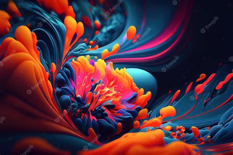 Premium Photo Abstract Colorful 4k Wallpaper 3d Illustration