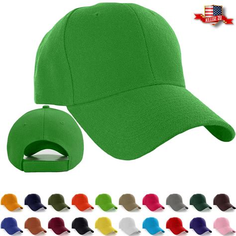 Baseball Caps Plain Loop Adjustable Solid Color H