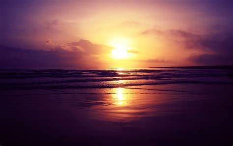 Ocean Waves Beach Pink Sunset Wallpapers Sunset Beach Hd 1280x804 Wallpaper