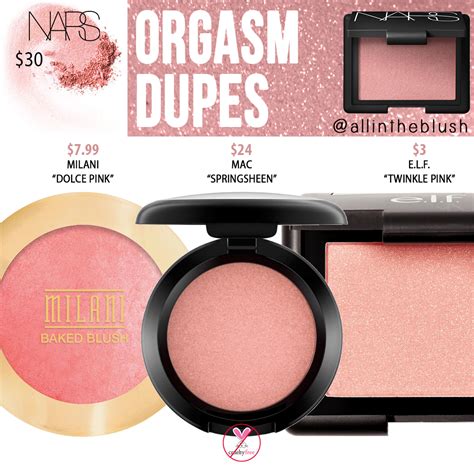 Nars Cosmetics Orgasm Blush Dupes All In The Blush