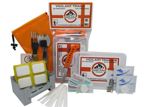 Vigilant Trails Pre Packed Survival Mess Kit Stage 2 Folding Stove