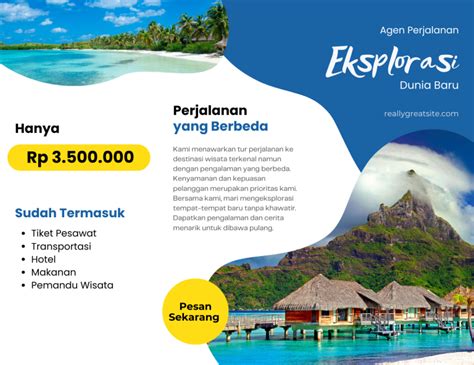 Contoh Pamflet Tempat Wisata Indonesia Itu Indah Pusat Informasi Tempat Wisata Populer Di