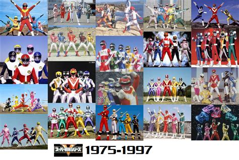 Super Sentai Team Collage 1975 1997 By Adrenalinerush1996 On Deviantart