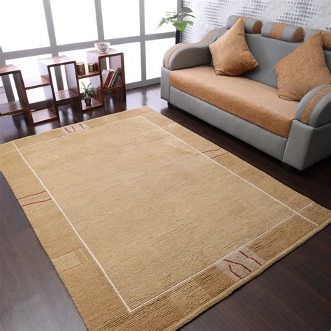 Rugsotic Carpets Hand Knotted Tibbati Wool 8x11 Area Rug Contemporary