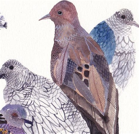 Doves And Pigeons Archival Print Etsy Archival Print Original