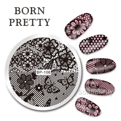 11 Choose Born Pretty Nail Stamping Plates Lace Series Template Ebay