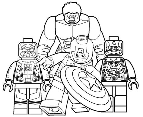 Lego Marvel Avengers Coloring Pages