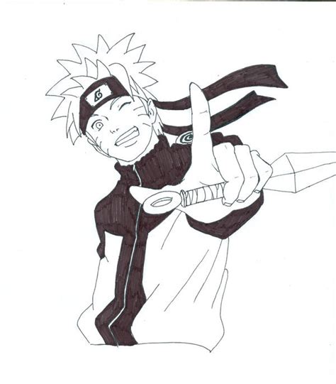 Naruto Characters Black And White Easy Naruto Drawing At Getdrawings