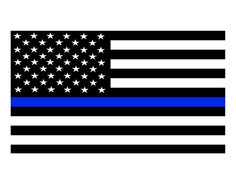 Thin Blue Line Flag Decals Svi Graphics