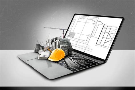 Innovative Architecture And Civil Engineering Plan Stock Photo - Image