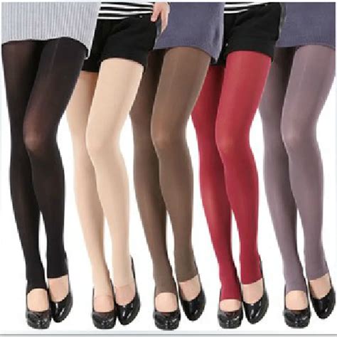 Buy Autumn Winter New Sexy Pantyhose Women Nylon Tights 120d Velvet Candy Color