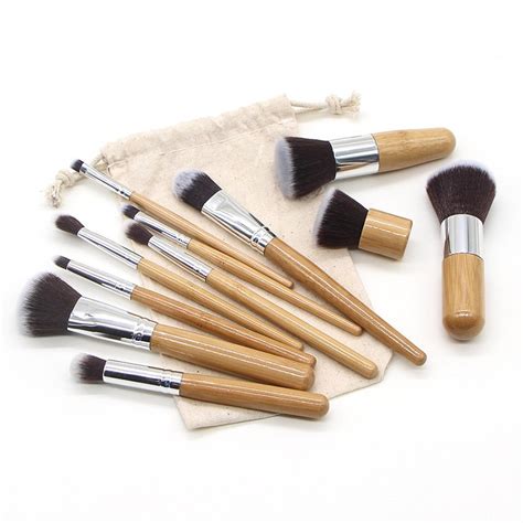 Bamboo Makeup Brush Kit 丨low Moq 丨 Cheap Price丨fast Delivery