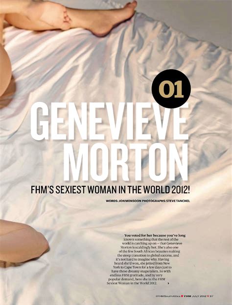 Genevieve Morton Very Hot And Sexy Look For Fhm South Africa July 2012