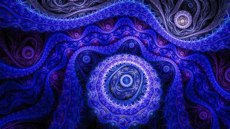 Fondos De Pantalla Arte Digital Abstracto Púrpura Simetría Azul