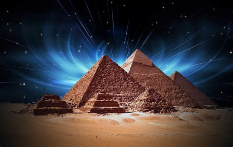 Pyramids of Giza Egypt онлайн Обои на рабочий стол Mirowo