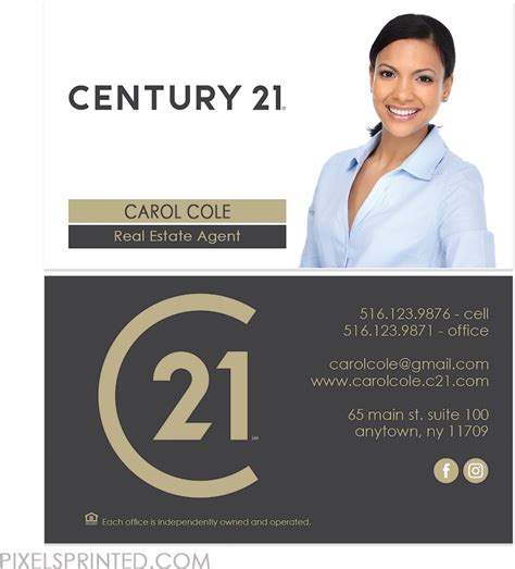 Download Hd New Century 21 Logo Cards Century 21 Business Cards