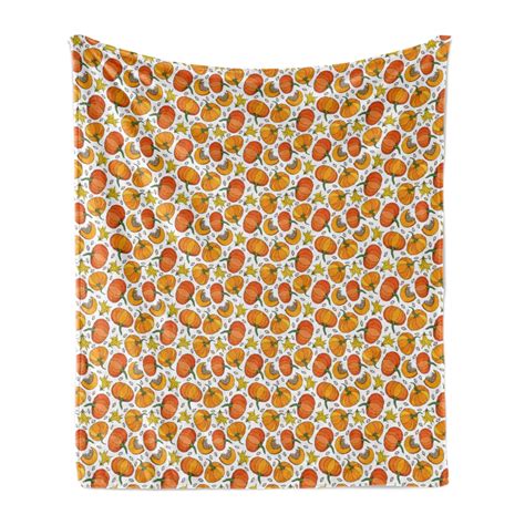 Orange And Yellow Soft Flannel Fleece Throw Blanket Repetitive