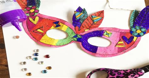 Festive And Free Printable Mardi Gras Masks Your Kids Can Decorate