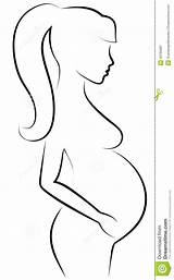 Pregnant Woman Outline Sketch Vector Dreamstime Illustration Gravidas Desenhos Decorações Bebê Grávida Silhueta Salvo sketch template