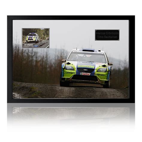 Marcus Gronholm Signed Rally Display Ford Wrc The Fan Cave Memorabilia
