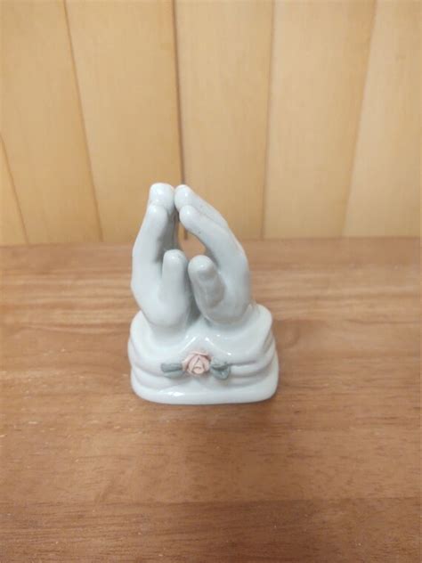 Ceramic Praying Hands Figurine Or Statue Etsy