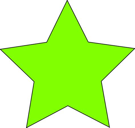 Light Green Star Clip Art At Vector Clip Art Online