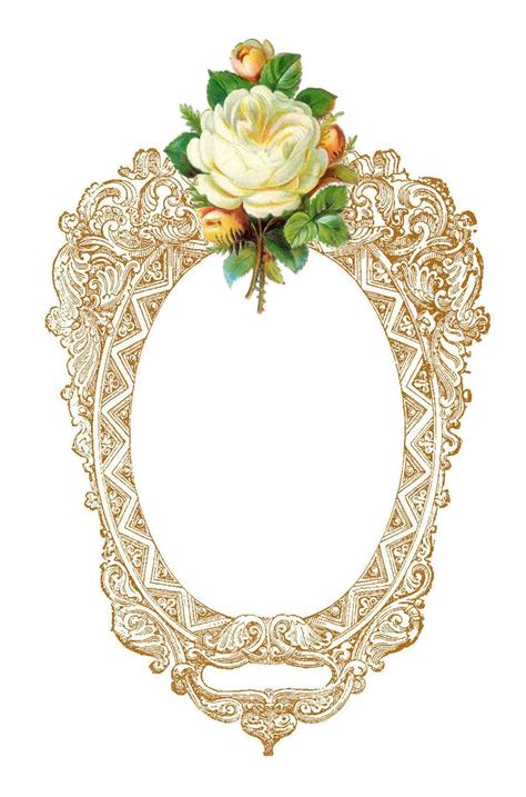 Antique Images Free Frame Clip Art Vintage Printable Frame With White