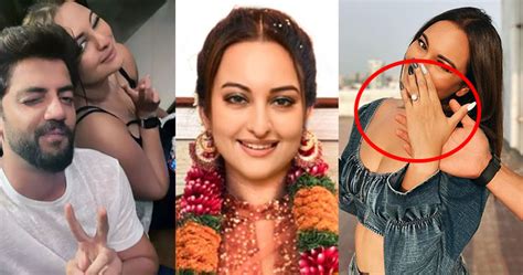 Sonakshi Sinhas Engagement Photos Gone Viral And Flaunting Her Huge Diamond Ring
