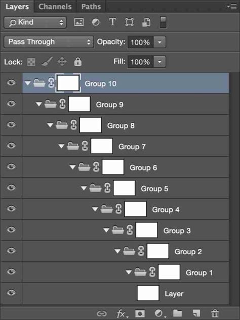 Multiple Layer Masks For One Layer By Nesting Layer Groups Photoshop