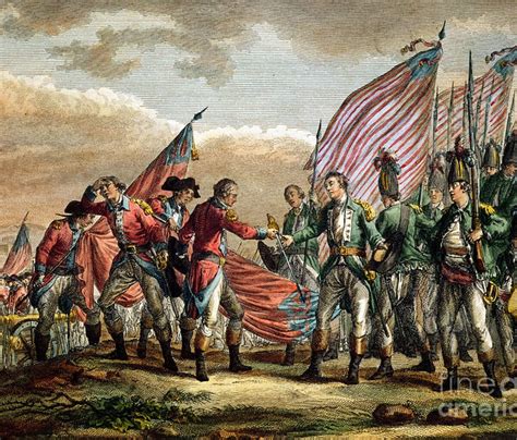 The Surrender Of General John Burgoyne At The Battle Of Saratoga
