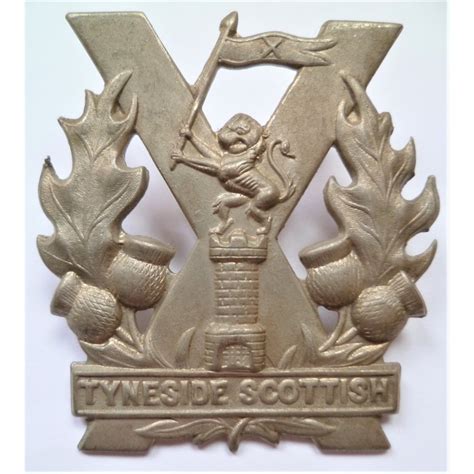 Ww1 Tyneside Scottish Cap Badge British Army Military Insignia Sell