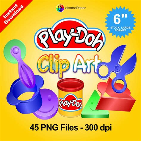 Play Doh Clipart 45 Png Files For Cardmaking And Scrapbooking