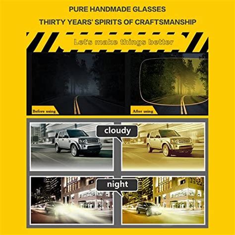 soxick men s hd polarized night driving glasses anti glare safety glasses