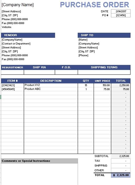 13 Free Sample Purchase Invoice Templates Printable Samples