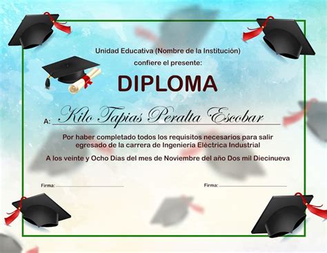 Diseños De Diplomas Para Graduaciones Colección 2 Diseño De Diplomas