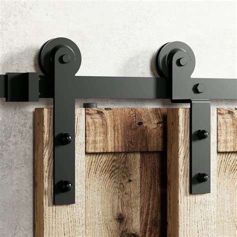 Choose your door size and type carefully—this hardware is available for single or double doors in a range of widths, and glass doors and wooden doors require different hardware. Homacer Single Bypass Double Door Barn Door Hardware Kit ...