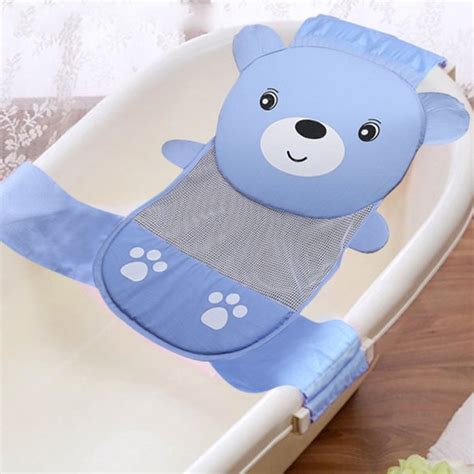 A baby bathtub will help you prop up a wriggling newborn. Infant Baby Bathtub Mesh Sling, Adjustable Baby Bath Sling ...