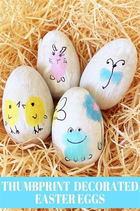 Thumbprint Easter Egg Decorating Idea Easter Egg Decorating Easter