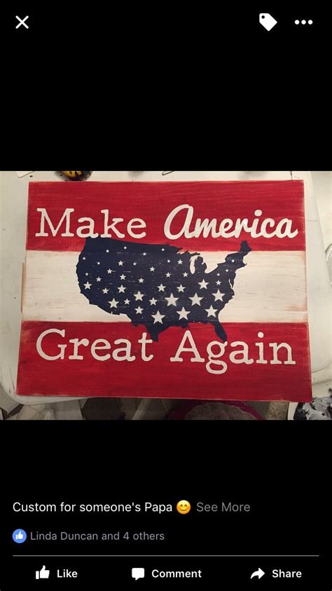 This isn't his first time showing that he's racist. Make America Great Again wooden sign, USA | Wooden signs ...