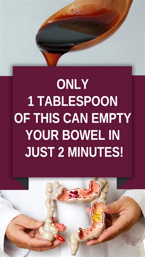 Only 1 Tablespoon Of This Can Empty Your Bowel In Just 2 Minutes With