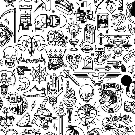 Linework Simple Tattoo Flash Best Tattoo Ideas