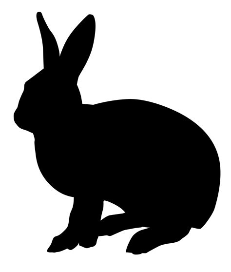 Rabbit Silhouette Clip Art Rabbit Png Download 22842692 Free