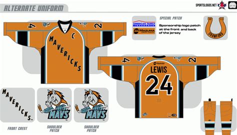 Missouri Mavericks Uniform Alternate Uniform Central Hockey League