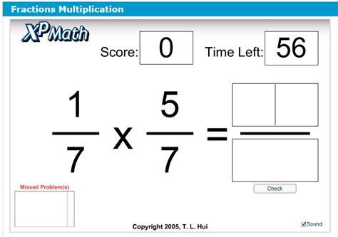 Eighth Grade Interactive Math Skills Fractions