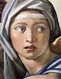 Michelangelo, Delphic Sibyl (detail from the Sistine Chapel Ceiling ...